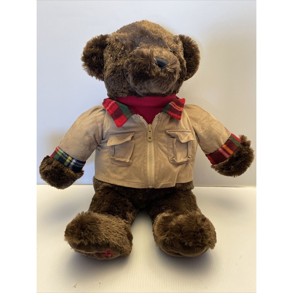 Dan Dee 2018 plush Bear With Zip Up Jacket and Turtleneck  24”
